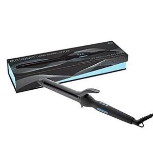 Bio Ionic Long Barrel Styler, Curling Iron with Moisture Heat Technology, 1 inch